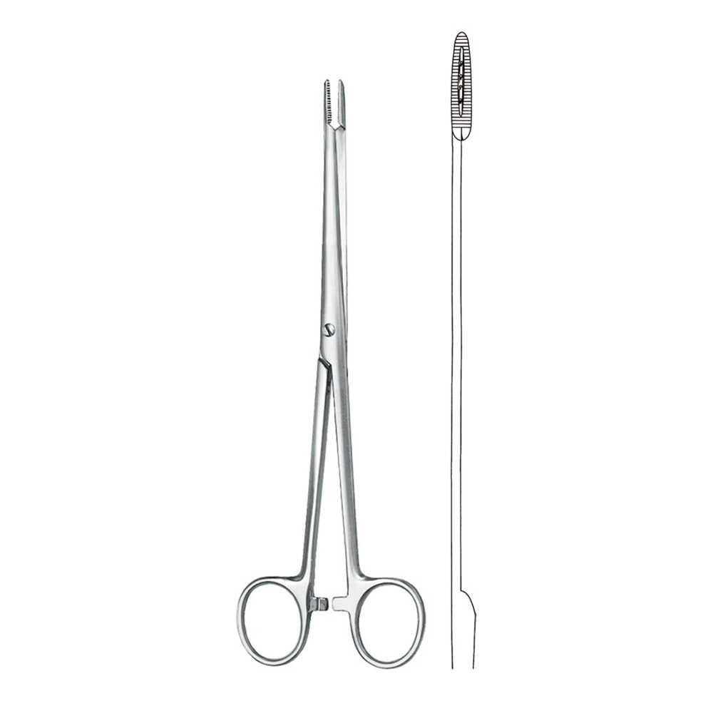 Cotton swab forceps , Dressing forceps, acc. to Martin, straight