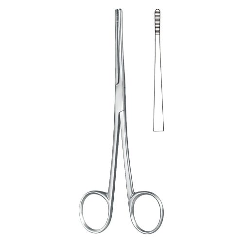 Cotton swab forceps , Sinus forceps, acc. to Lister, straight