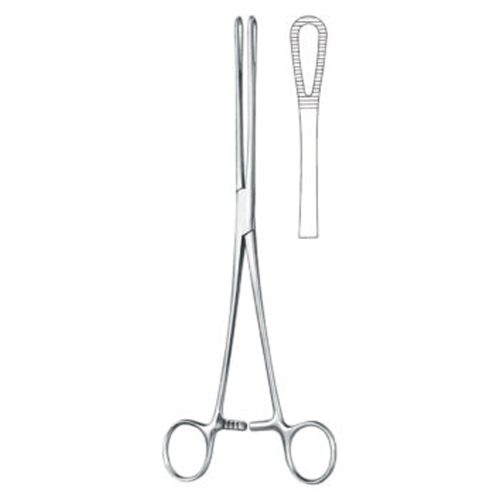Cotton swab forceps , Sponge forceps, acc. to Rampley, straight