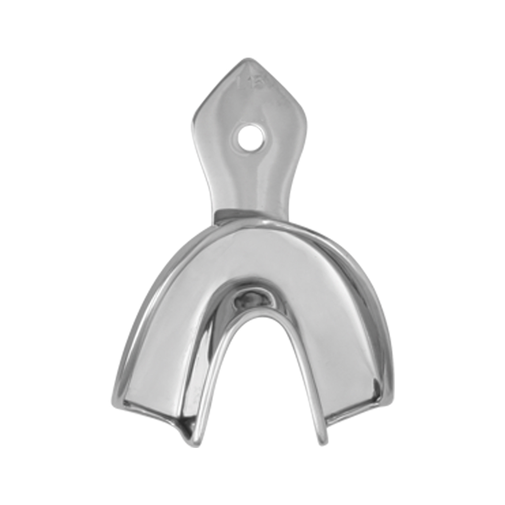 Stainless Steel Impression Trays (L15) Plain Stainless Steel Rim Lock Type