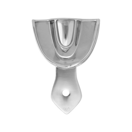 Stainless Steel Impression Trays (U16) Plain Stainless Steel Rim Lock Type